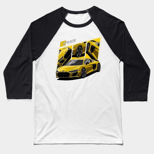 R8 v10 plus German Supercar Baseball T-Shirt by T-JD